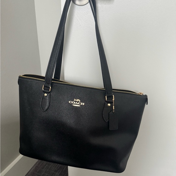 Coach Handbags - Coach Black Tote with Gold Accents